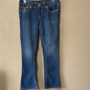 24. Seven7 size 12 Rocker Slim Stylish Indigo Boot Cut Jeans
